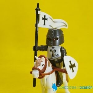 Playmobil Abanderado templario con caballo