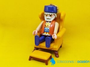 Playmobil Abuelo con sillón, serie rosa