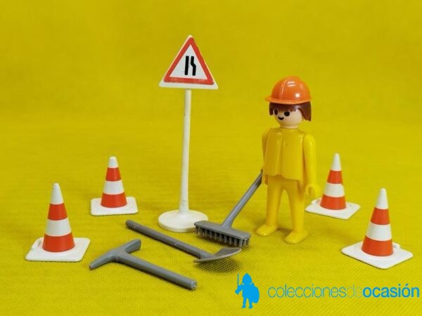 Playmobil Albañil, click amarillo, el Poveda