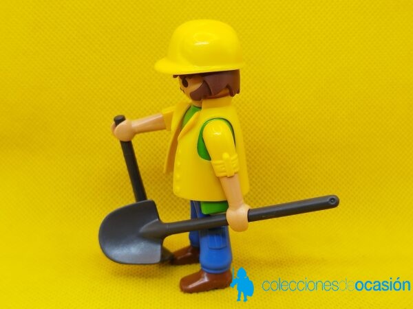 Playmobil Albañil con pico y pala, operario, trabajador - Imagen 2