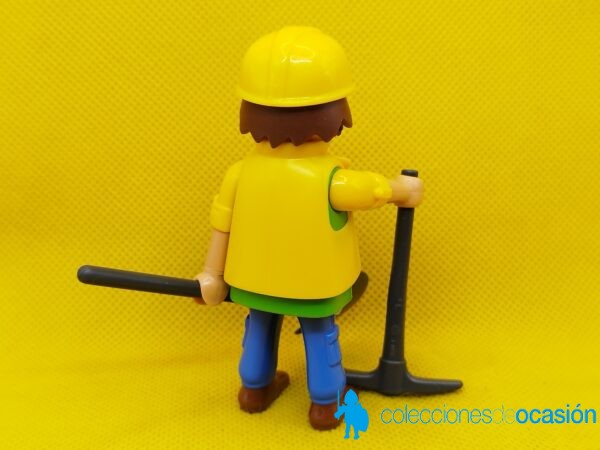 Playmobil Albañil con pico y pala, operario, trabajador - Imagen 4