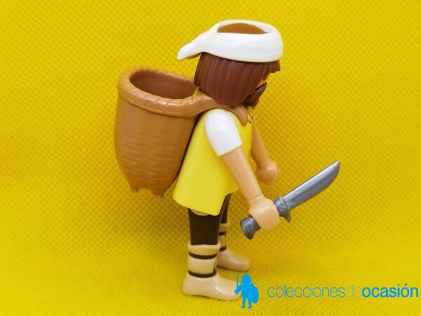 Playmobil Aldeano recolector, campesino medieval, figura para Belén - Imagen 3