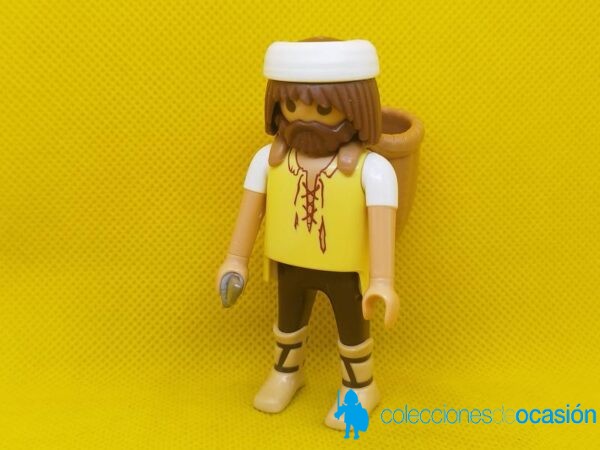 Playmobil Aldeano recolector, campesino medieval, figura para Belén