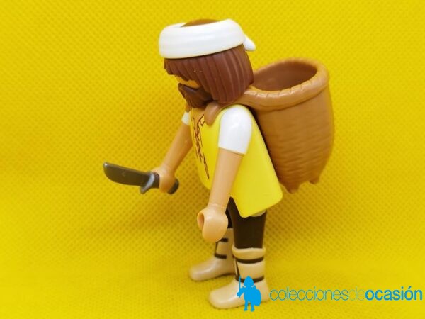 Playmobil Aldeano recolector, campesino medieval, figura para Belén - Imagen 2
