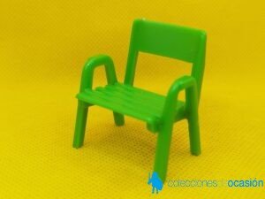 Playmobil Antigua silla verde de terraza, mueble