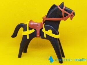 Playmobil Antiguo caballo con adornos medievales