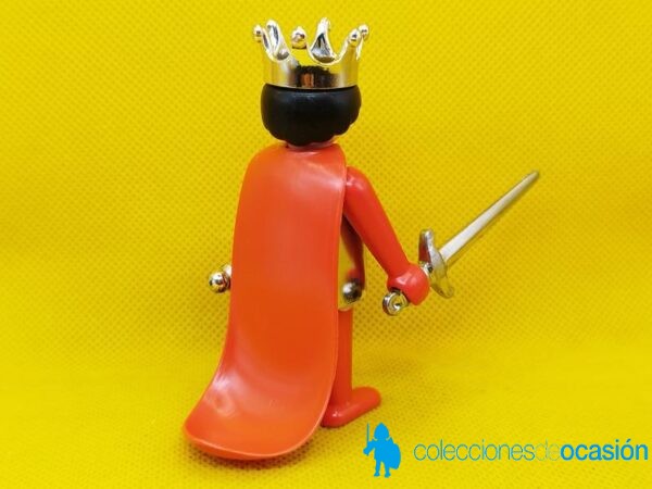 Playmobil Antiguo rey medieval, click cromado de manos fijas original - Imagen 3