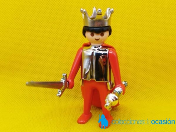 Playmobil Antiguo rey medieval, click cromado de manos fijas original