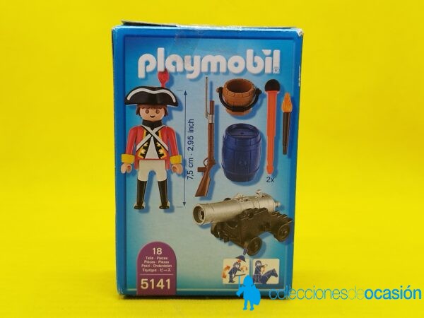 Playmobil Artillero inglés con cañón REF 5141 - Imagen 6