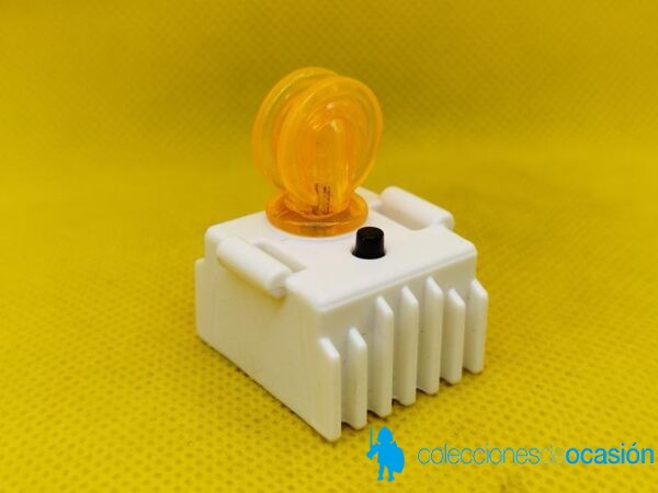 Playmobil Baliza de policía con luz a pilas, señalización de obra
