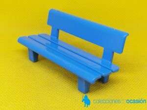 Playmobil Banco azul, mueble urbano