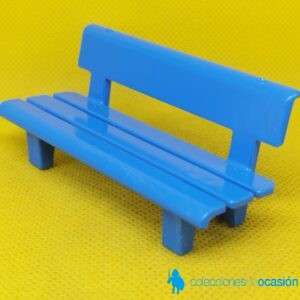 Playmobil Banco azul, mueble urbano