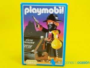 Playmobil Bandido del oeste con caja de monedas REF 3814