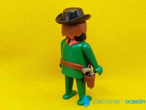 Playmobil Bandido del oeste con pañuelo en la cara, click de manos fijas - Imagen 3