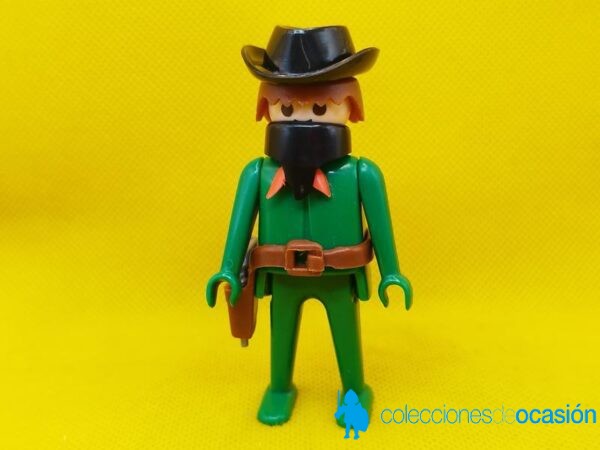 Playmobil Bandido del oeste con pañuelo en la cara, click de manos fijas