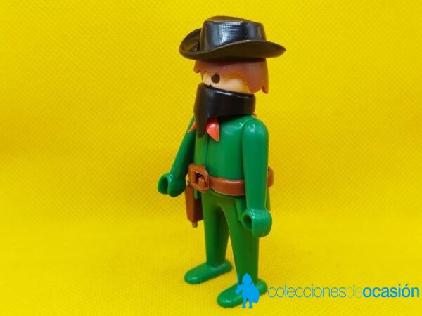 Playmobil Bandido del oeste con pañuelo en la cara, click de manos fijas - Imagen 2