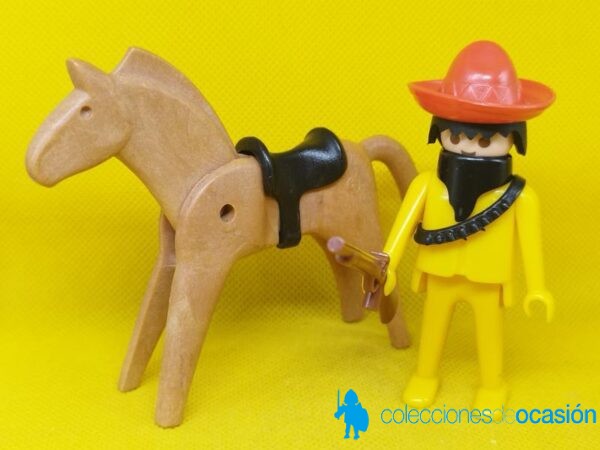 Playmobil Bandido mexicano a caballo, click - Imagen 2