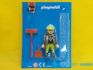 Playmobil Barrendero colección Planeta oficios, basurero