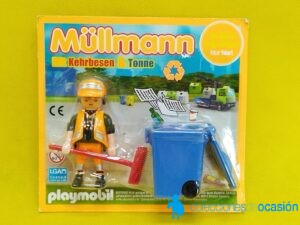 Playmobil Barrendero con contenedor