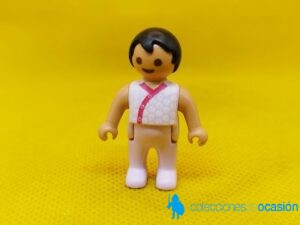 Playmobil Bebé moreno con body rosa