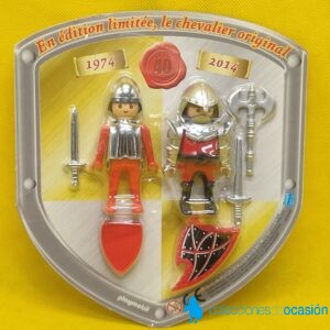 Playmobil Blister de la revista 40 aniversario, 2 caballeros medievales