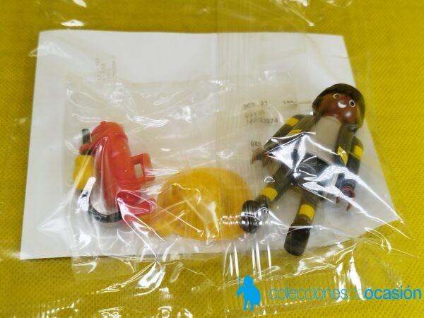 Playmobil Bombero con extintor en blister promocional
