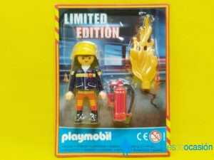 Playmobil Bombero con llama dorada