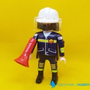 Playmobil Bombero con megáfono y mascarilla
