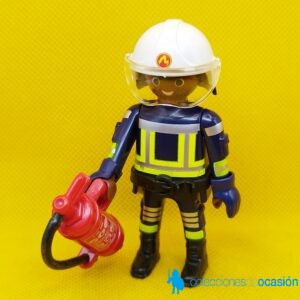 Playmobil Bombero negro con extintor