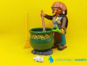 Playmobil Bruja con caldero de hechizos, malvada de cuento