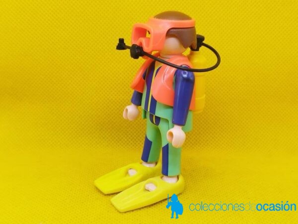 Playmobil Buceador con aletas amarillas, submarinista - Imagen 2