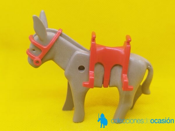 Playmobil Burro antiguo con silla de carga - Image 3