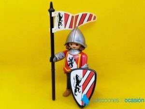 Playmobil Caballero abanderado del reino del león rojo