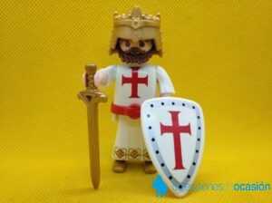 Playmobil Caballero cruzado, templario con casco dorado