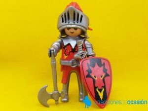 Playmobil Caballero de los dragones rojos con hacha