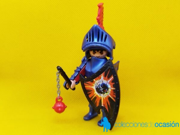 Playmobil Caballero medieval con armadura azul - Imagen 2