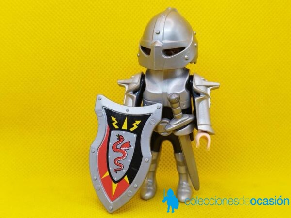 Playmobil Caballero medieval negro con cara tatuada