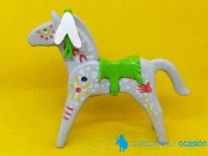 Playmobil Caballo indio con pinturas de guerra y manta verde