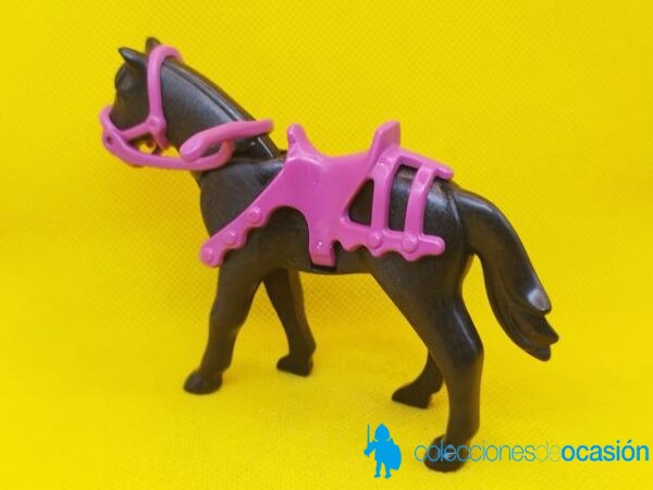 Playmobil Caballo negro con adornos medievales - Imagen 3