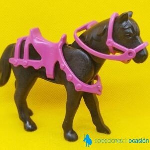 Playmobil Caballo negro con adornos medievales