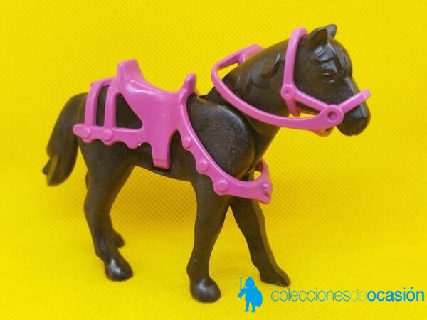 Playmobil Caballo negro con adornos medievales