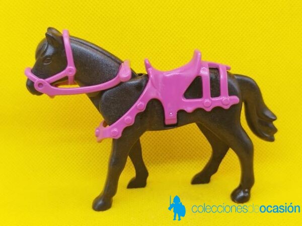 Playmobil Caballo negro con adornos medievales - Imagen 2