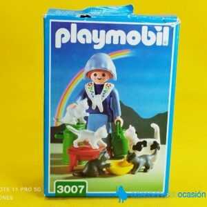Playmobil Campesina con gatos REF 3007