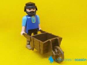 Playmobil Campesino con carretilla, figura para Belén