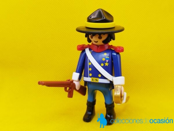 Playmobil Capitán del fuerte colección planeta, oficial yanqui