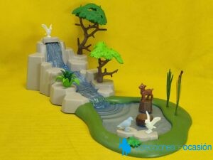Playmobil Cascada con vegetación, diorama
