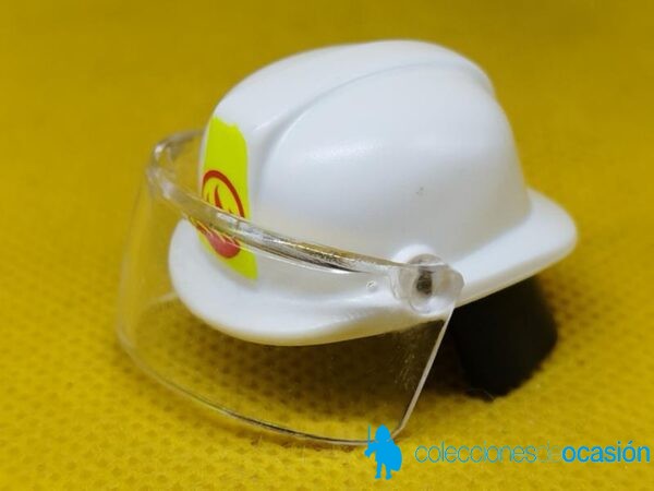 Playmobil Casco blanco de bombero con pantalla en la cara - Imagen 2
