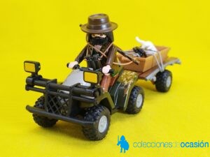 Playmobil Cazador con quad y remolque REF 4834