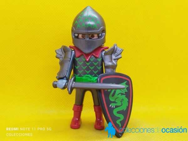 Playmobil Cazador de dragones, caballero medieval con dragon verde
