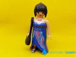 Playmobil Chica actual con vestido azul, mujer city